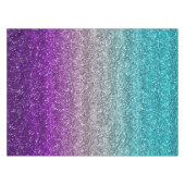 Nappe Parties scintillant de dégradé bleu, gris et viole (Devant (Horizontal))