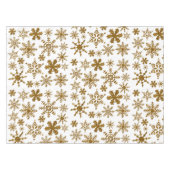 Nappe Parties scintillant d'or Snowflakes Motif de Noël (Devant (Horizontal))