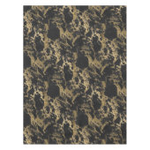 Nappe Parties scintillant dorée moderne Marbre noir (Devant)