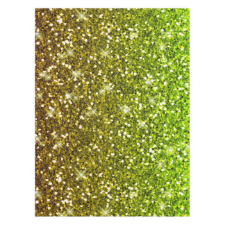 Nappe Parties scintillant en or vert clair chatoyantes