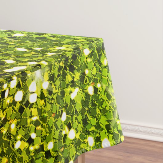 Nappe Parties scintillant en or vert clair chatoyantes (In Situ)