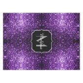 Nappe Parties scintillant foncé violet faux brillant sci (Devant (Horizontal))