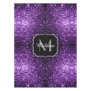 Nappe Parties scintillant foncé violet faux brillant sci