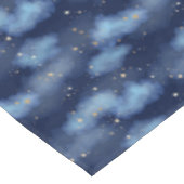 Nappe Parties scintillant Gold Stars Dark Blue Sky Motif (Angle)
