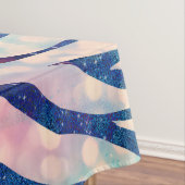 Nappe Parties scintillant Holographique glamour Bleu Zèb (In Situ)