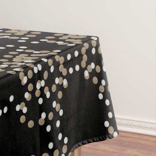 Nappe parties scintillant minimaliste Champagne noir con (In Situ)