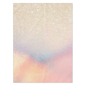 Nappe Parties scintillant Or Chic Iridescente Holographi (Devant)