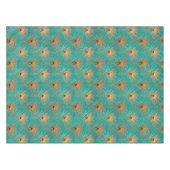 Nappe Parties scintillant Peacock Feathers Motif (Devant (Horizontal))