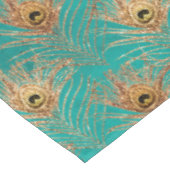 Nappe Parties scintillant Peacock Feathers Motif (Angle)