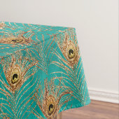 Nappe Parties scintillant Peacock Feathers Motif (In Situ)