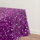 Nappe Parties scintillant rayée orange et violette (In Situ)