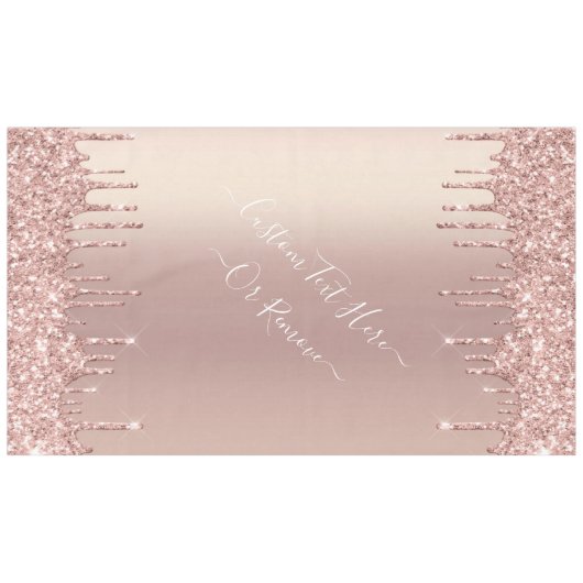 Nappe Parties scintillant rose Gold Blush - Ajouter du t (Devant (Horizontal))