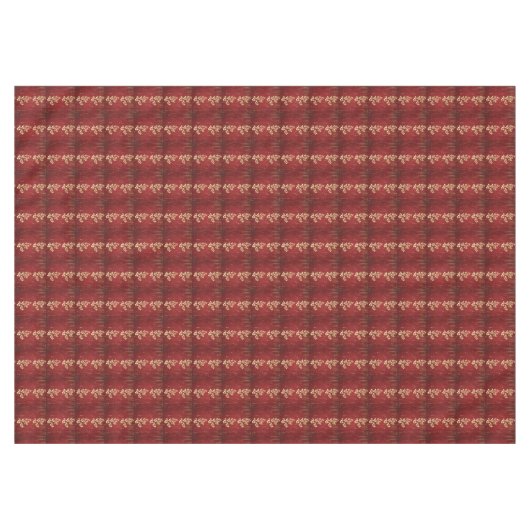 Nappe Parties scintillant rouge et or (Devant (Horizontal))