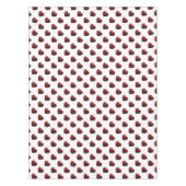 Nappe Parties scintillant rouge flamme motif de coeur (Devant)