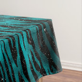 Nappe Parties scintillant turquoise et noire Ombre Glam (In Situ)