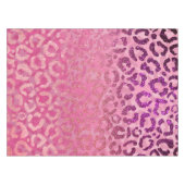 Nappe Parties scintillant violet rose léopard Poster de  (Devant (Horizontal))