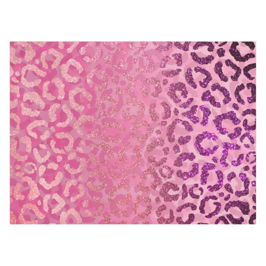 Nappe Parties scintillant violet rose léopard Poster de  (Devant (Horizontal))