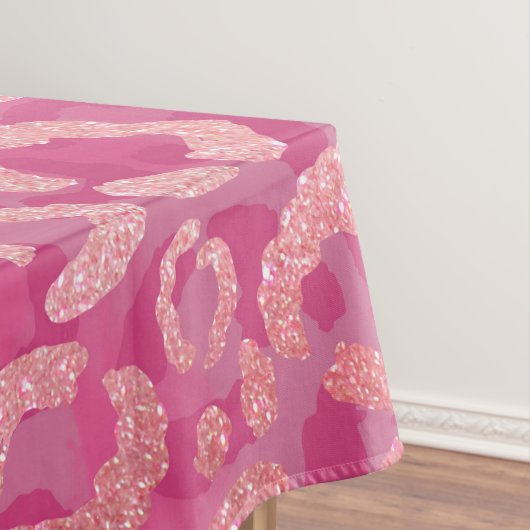 Nappe Parties scintillant violet rose léopard Poster de  (In Situ)