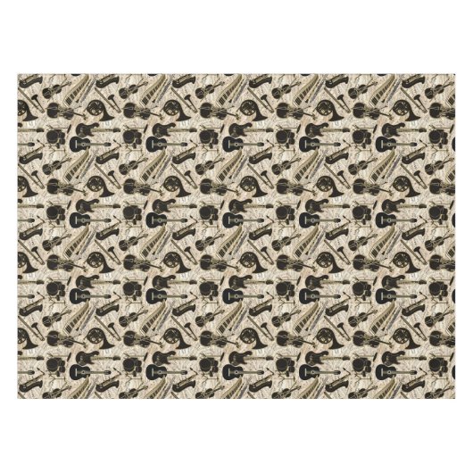 Nappe Partition et instruments Black/Gold ID481 (Devant (Horizontal))