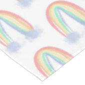 Nappe pastel aquarelle peinte arc-en-ciel enfants (Angle)