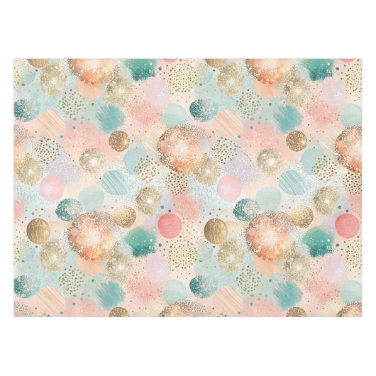 Nappe Pastel Confetti Parties scintillant Motif Abstrait (Devant (Horizontal))