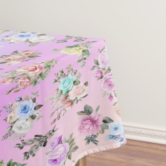 Nappe Pastel Floral Arc-en-ciel (In Situ)