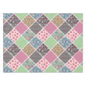 Nappe Pastel Floral Quilt Carré (Devant (Horizontal))