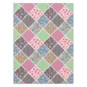 Nappe Pastel Floral Quilt Carré (Devant)