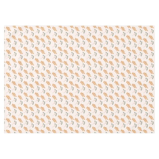 Nappe Pastel Flower Tablecloth 70s Brown Boho Accent (Devant (Horizontal))