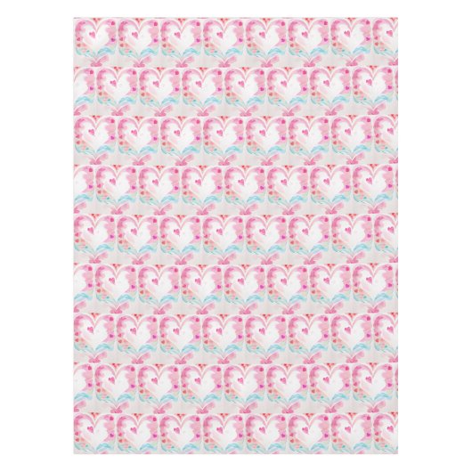 Nappe Pastel Heart avec ailes, Idée de cadeau romantique (Devant)