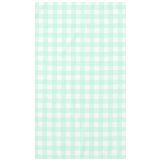 Nappe Pastel Mint Green Plaid Motif Pâques (Devant)