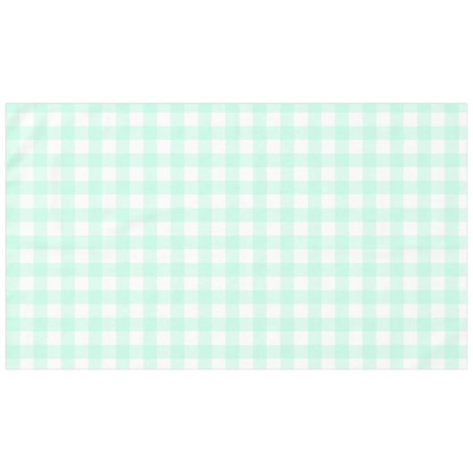 Nappe Pastel Mint Green Plaid Motif Pâques (Devant (Horizontal))
