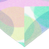 Nappe Pastel Pale Turquoise Cercles d'Art Abstrait (Angle)