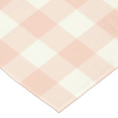 Nappe Pastel Peach En vichy Buffalo Check Plaid Motif   (Angle)