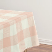 Nappe Pastel Peach En vichy Buffalo Check Plaid Motif   (In Situ)