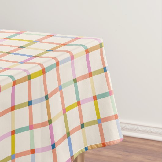Nappe Pastel Plaid assorti coloré tendance (In Situ)
