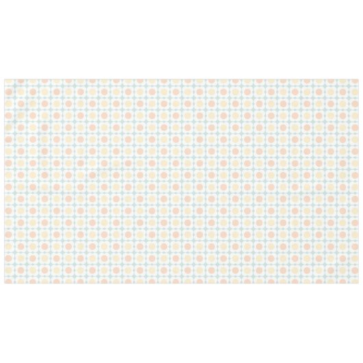 Nappe Pastel Scandi Flowers - Mid mod - Blue and Orange (Devant (Horizontal))