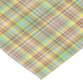 Nappe Pastels Chocolat Plaid 2-52x70 COTON TABLEAU (Angle)