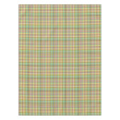 Nappe Pastels Chocolat Plaid 2-52x70 COTON TABLEAU (Devant)