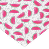 Nappe Pastèque au néon sur le motif de graines (Angle)