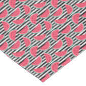 Nappe Pastèque douce sur les rayures noires et le motif (Angle)