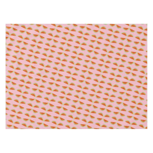 Nappe Pastèque Pink Green Graines BBQ Été 4Elaine (Devant (Horizontal))