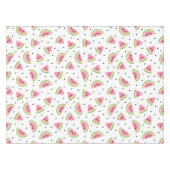 Nappe Pastèque rose, Graines de pastèque, Motif d'été (Devant (Horizontal))