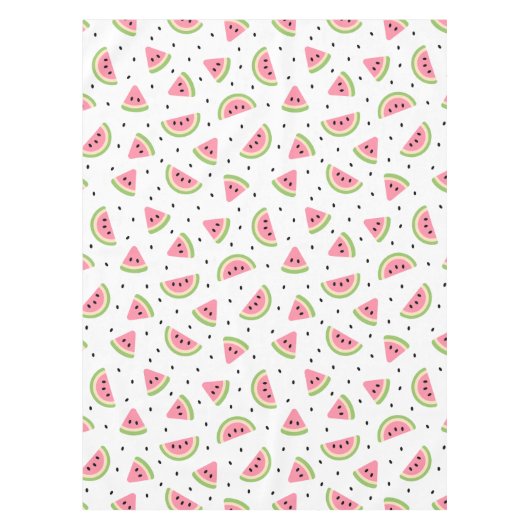 Nappe Pastèque rose, Graines de pastèque, Motif d'été (Devant)