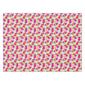 Nappe Pastèque rouge citrons jaunes Tropical sur blanc (Devant (Horizontal))