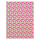Nappe Pastèque rouge citrons jaunes Tropical sur blanc (Devant)