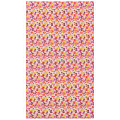 Nappe Pat Abstrait géométrique rétro n° 13 rouge orange  (Devant)