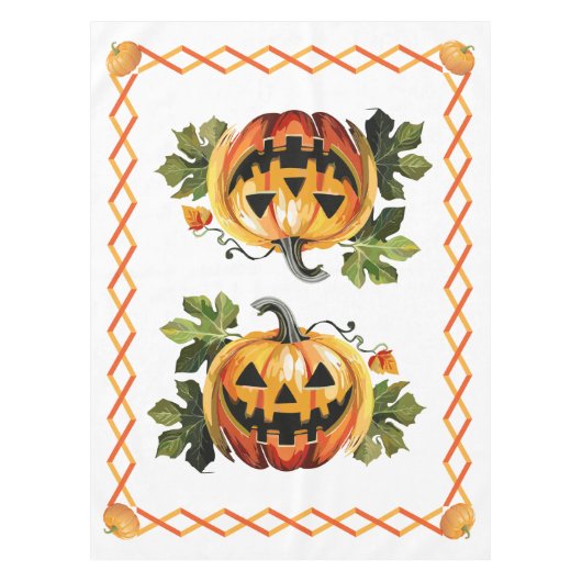Nappe Patch de citrouilles d'Halloween (Devant)