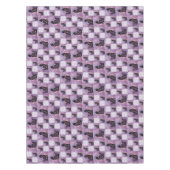 Nappe Patchwork de chats cosmiques pourpres (Devant)