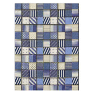 Nappe Patchwork Denim bleu